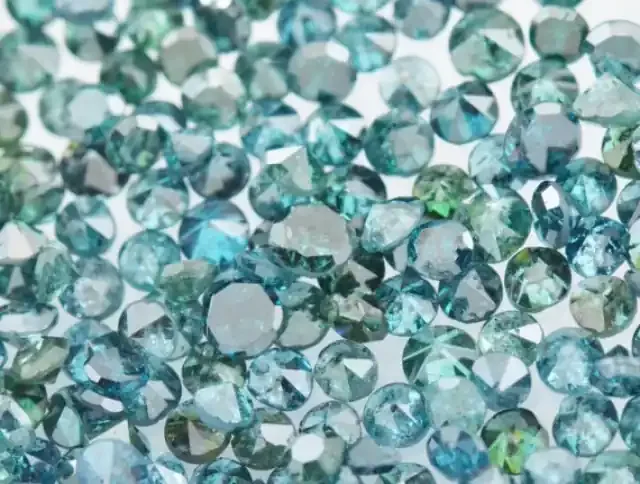 0.25ct Blue Diamonds brilliant cut round 9 diamonds approx