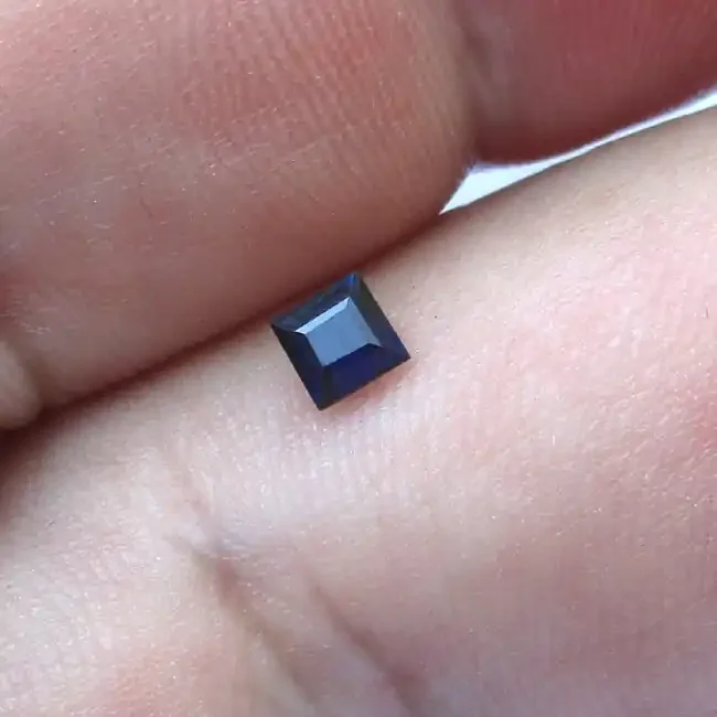 0.25cts Natural Australian Blue Sapphire Square Cut