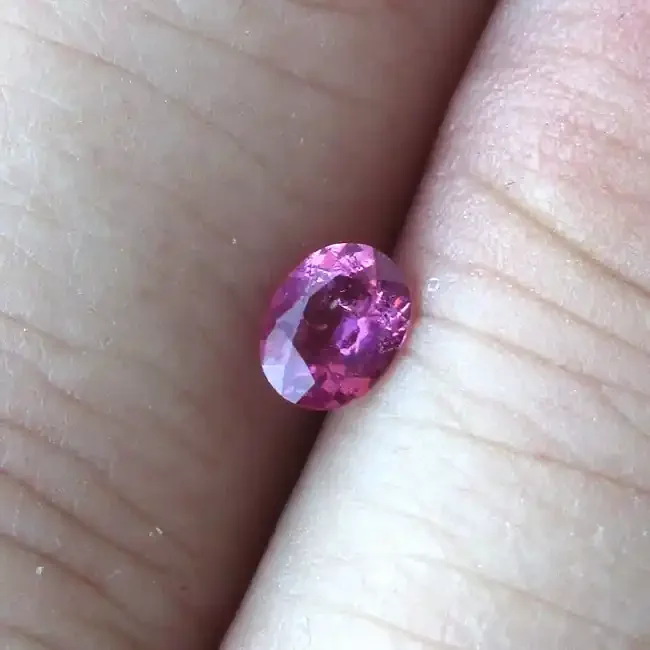0.30cts Natural Pink Tourmaline Oval Cut