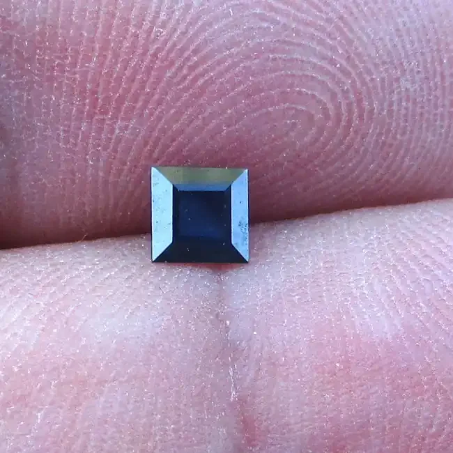 0.33cts Natural Australian Blue Sapphire Square Cut