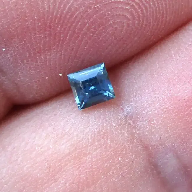 0.34cts Natural Australian Blue Sapphire Square Cut