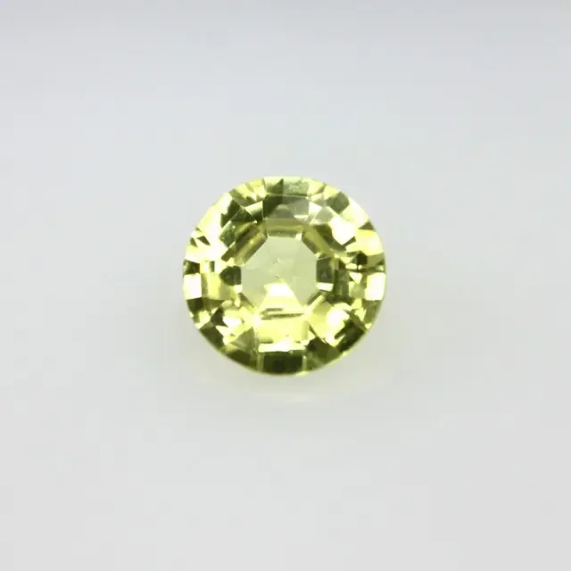 0.34cts Natural Australian Yellow Sapphire Round Cut