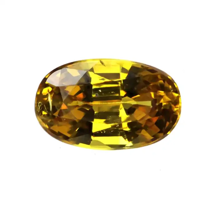 0.35cts Natural Australian Golden Sapphire Oval Cut
