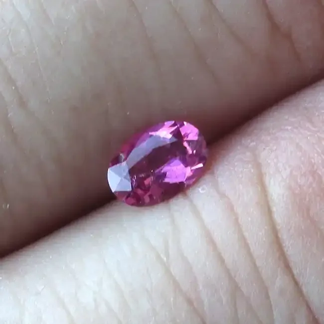 0.38cts Natural Pink Tourmaline Oval Cut