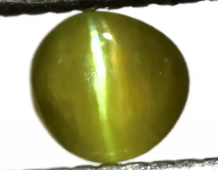 0.40 CTS CATS EYE CHRYSOBERYL CABOCHON TBM-1890-TRUEBLUEMINERALS