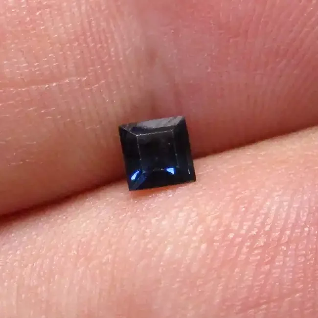 0.41cts Natural Australian Blue Sapphire Square Cut