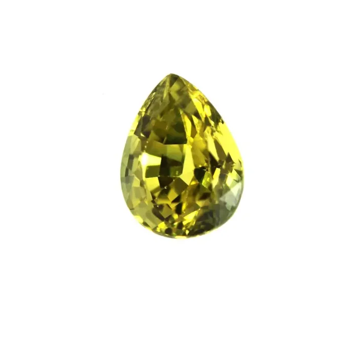0.42cts Natural Australian Yellow Sapphire Pear Shape