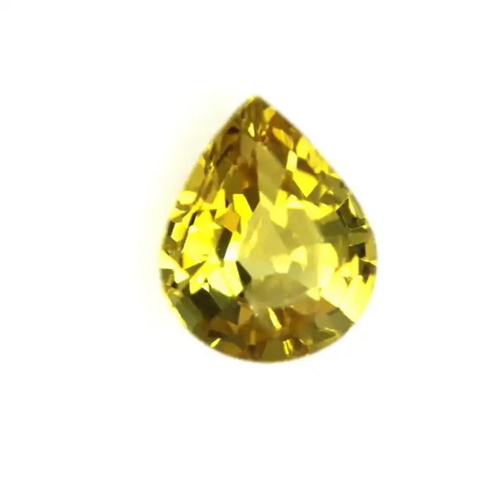 0.46cts Natural Australian Yellow Sapphire Pear Shape