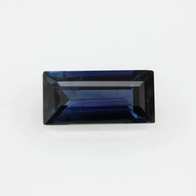 0.54cts Natural Australian Blue Sapphire Baguette Cut