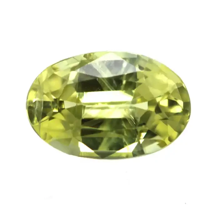 0.54cts Natural Australian Yellow Sapphire Oval Cut