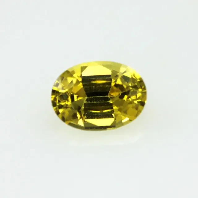 0.56cts Natural Australian Golden Sapphire Oval Cut
