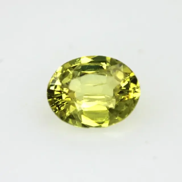 0.57cts Natural Australian Yellow Sapphire Oval Cut