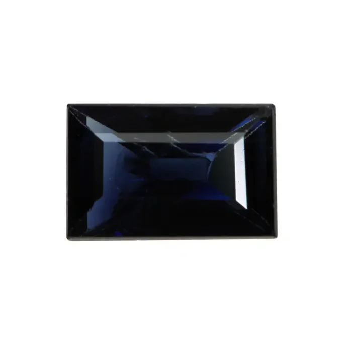 0.58cts Natural Australian Blue Sapphire Baguette Cut