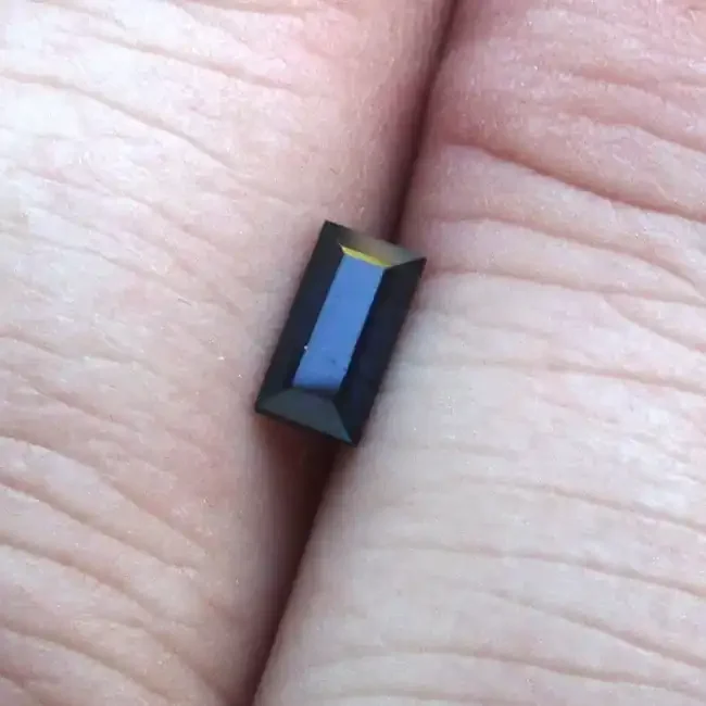 0.58cts Natural Australian Blue Sapphire Baguette Cut