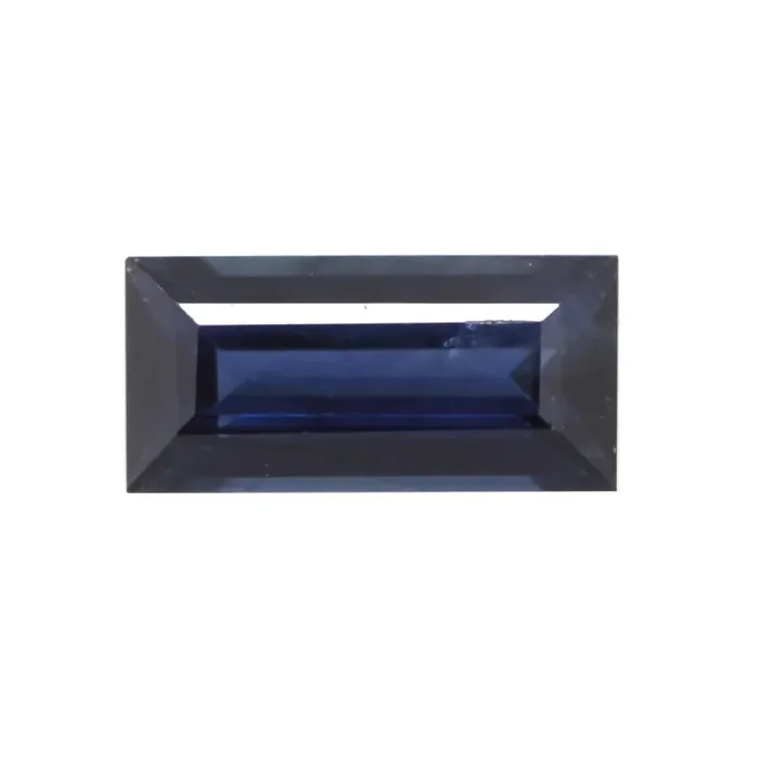 0.58cts Natural Australian Blue Sapphire Baguette Shape