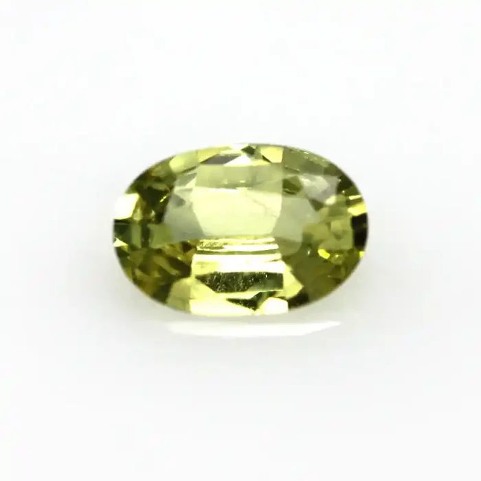 0.58cts Natural Australian Yellow Sapphire Oval Shape