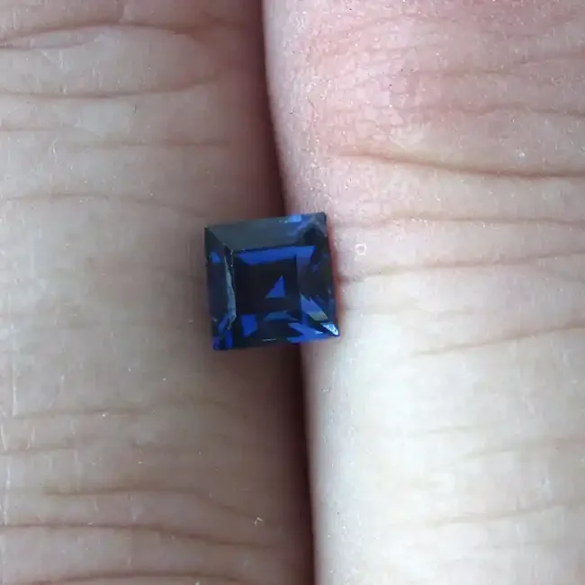 0.59cts Natural Australian Blue Sapphire Square Cut