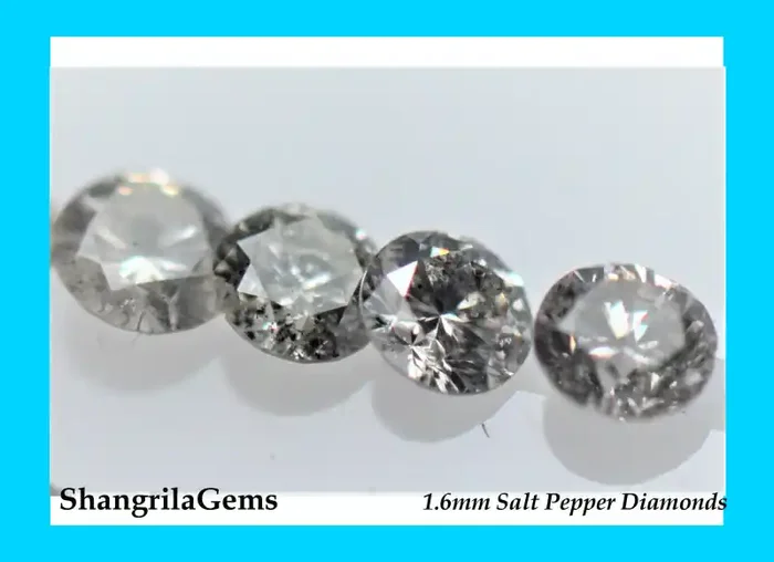 0.5ct 1.6mm Salt and Pepper Diamonds 30 to 32 gems