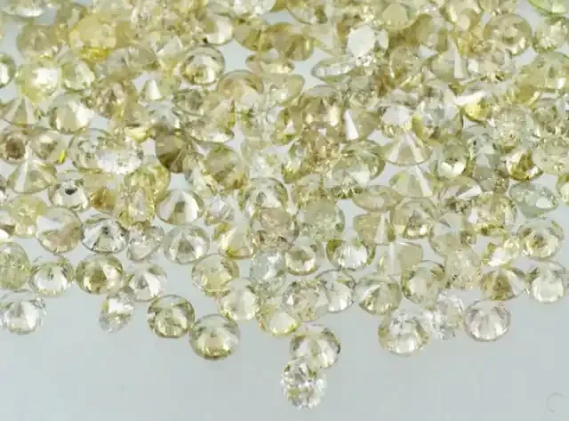 0.5ct Light Champagne Diamonds brilliant cut round 14 to 15 diamonds approx