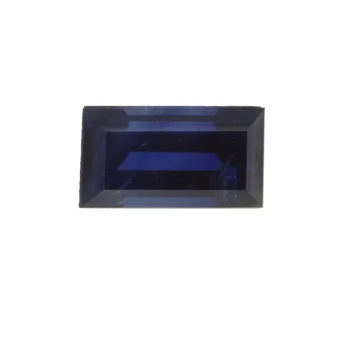 0.60cts Natural Australian Blue Sapphire Baguette Cut