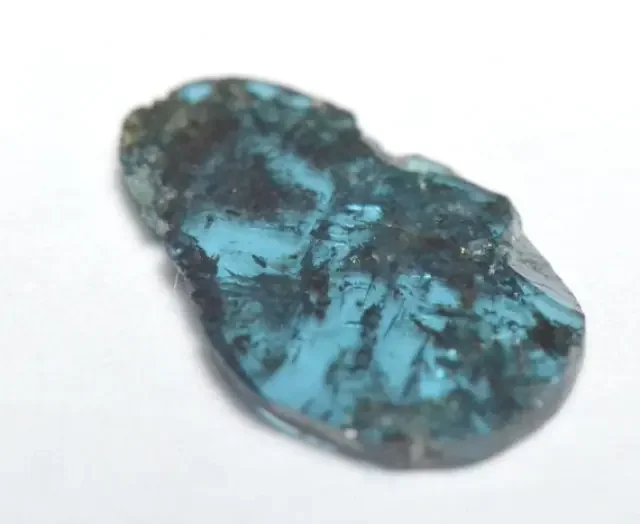 0.63ct 10.2mm Blue diamond polki flat slice