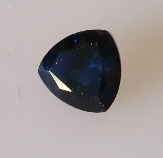 0.63cts Natural Australian Trillion Cut Blue Sapphire