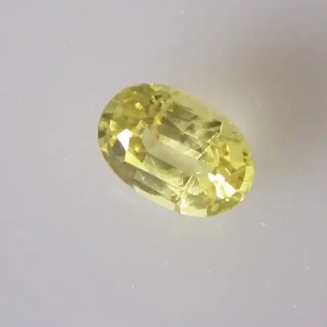 0.67cts Natural Australian Yellow Sapphire Oval Cut
