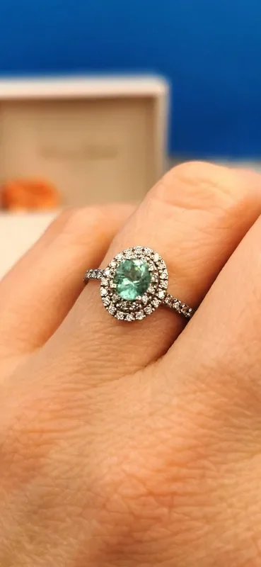 0,69/76 Colombian Emerald 18k Solid Gold Ring Colombian Emerald Colombian