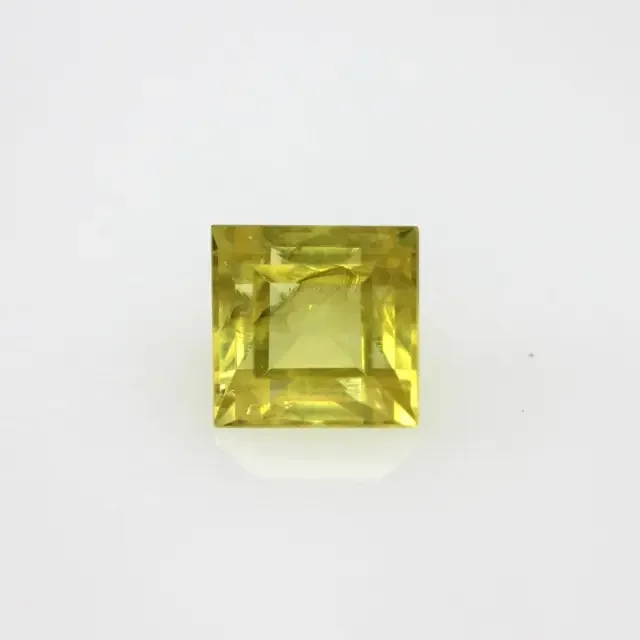 0.69cts Natural Australian Yellow Sapphire Square Cut