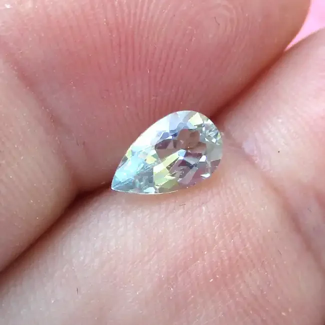 0.73cts Natural Aquamarine Pear Shape