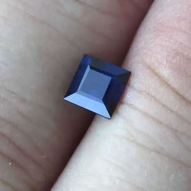 0.76cts Natural Australian Blue Sapphire Square Cut
