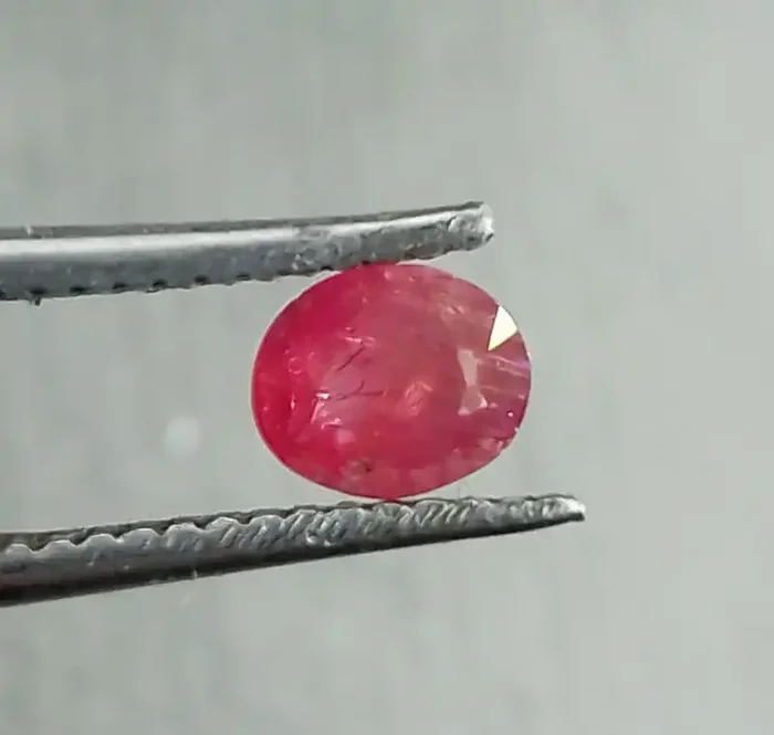 0.77cts Natural Burmese Ruby , Untreated Gemstone