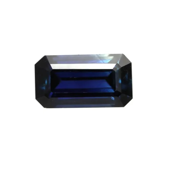 0.83cts Natural Australian Blue Sapphire Emerald Cut
