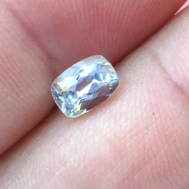 0.84cts Natural Aquamarine Cushion Shape