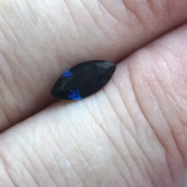 0.84cts Natural Australian Blue Sapphire Marquise Cut