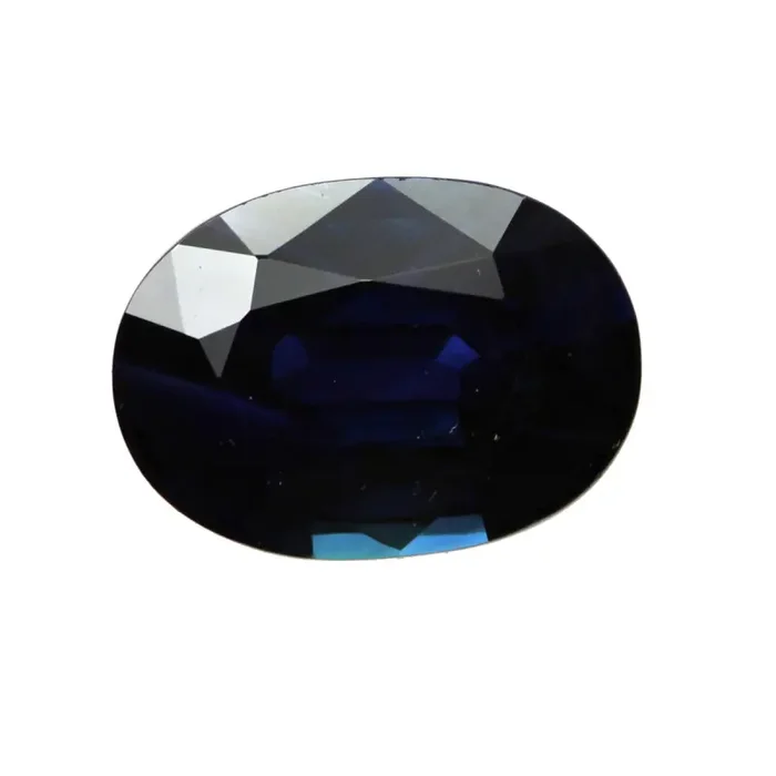 0.84cts Natural Australian Blue Sapphire Oval Cut