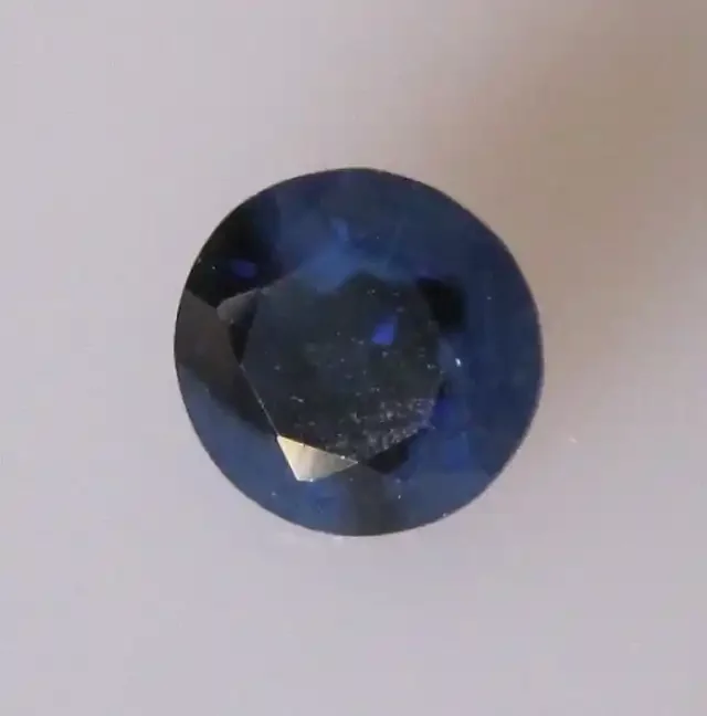 0.84cts Natural Australian Blue Sapphire Round Cut