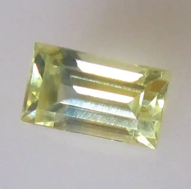0.89cts Australian Yellow Parti Colour Baguette