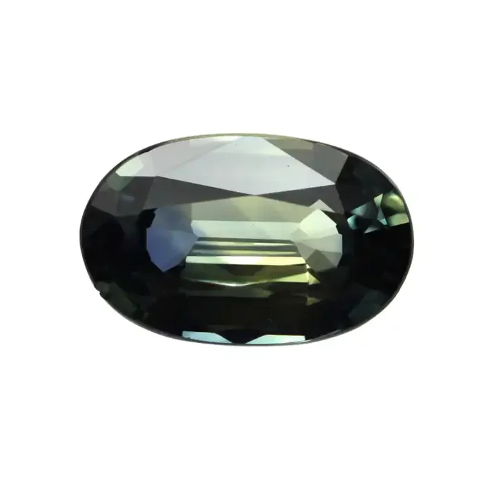0.89cts Natural Parti Colour Sapphire Oval Shape
