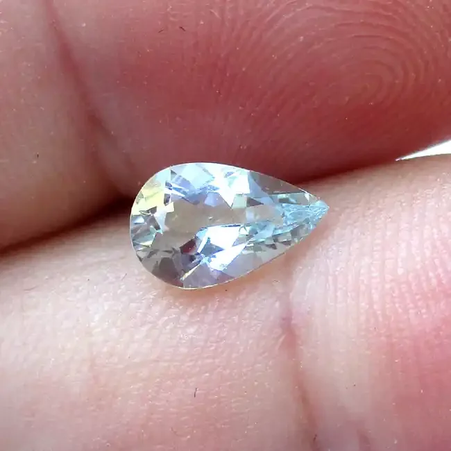 0.94cts Natural Aquamarine Pear Shape
