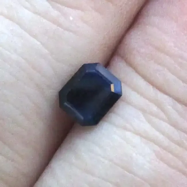 0.97cts Natural Australian Blue Sapphire Emerald Cut