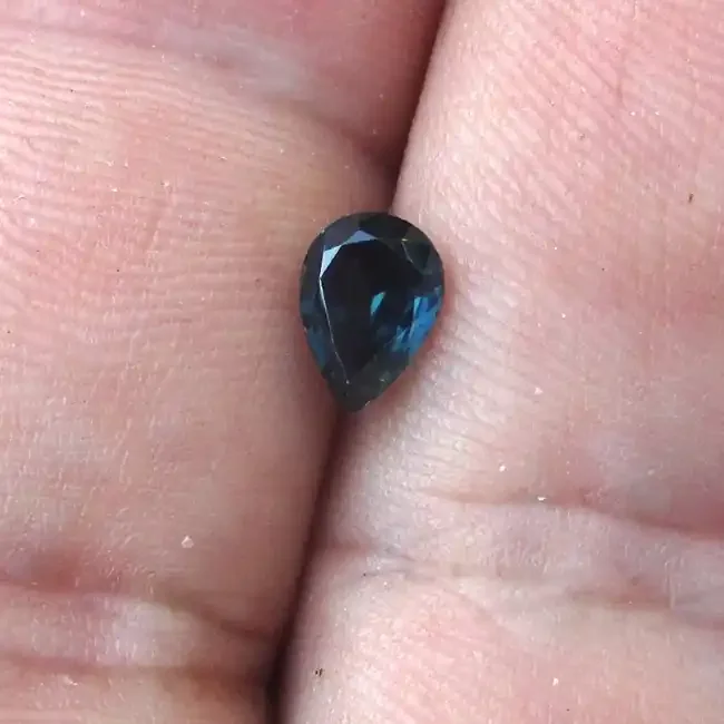1.03cts Natural Australian Blue Sapphire Pear Cut