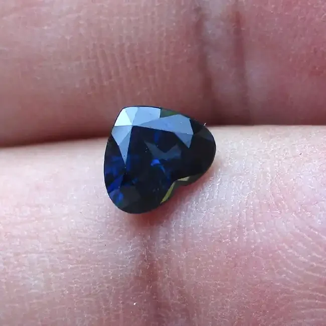 1.07cts Natural Australian Blue Sapphire Heart Shape