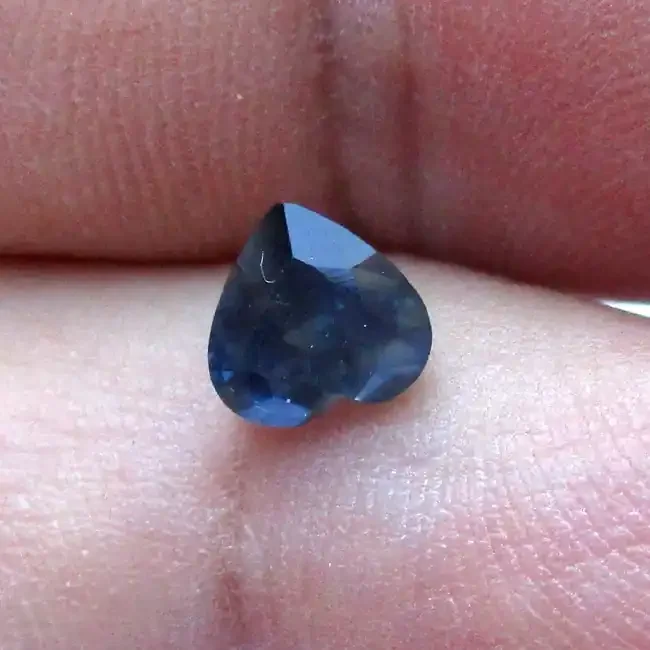 1.09cts Natural Australian Blue Sapphire Heart Shape