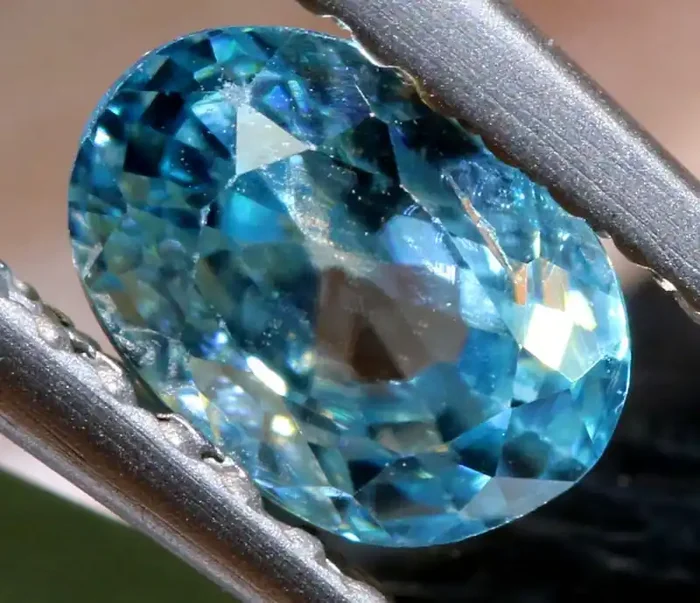 1.12 CTS NATURAL BLUE ZIRCON FACETED PG-2948