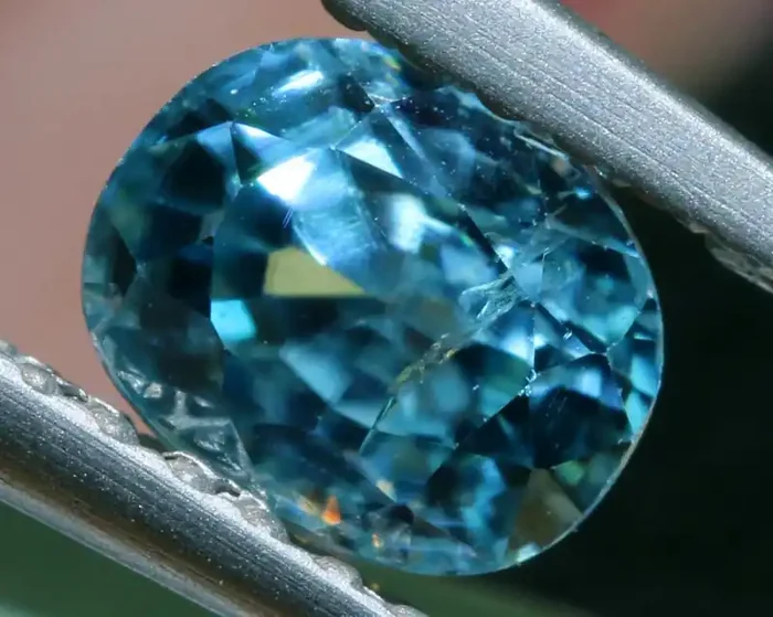1.14 CTS NATURAL BLUE ZIRCON FACETED PG-2944