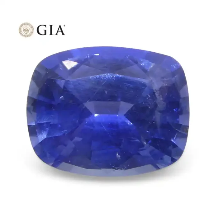 1.22ct Cushion Violetish Blue Sapphire GIA Certified Sri Lanka Unheated
