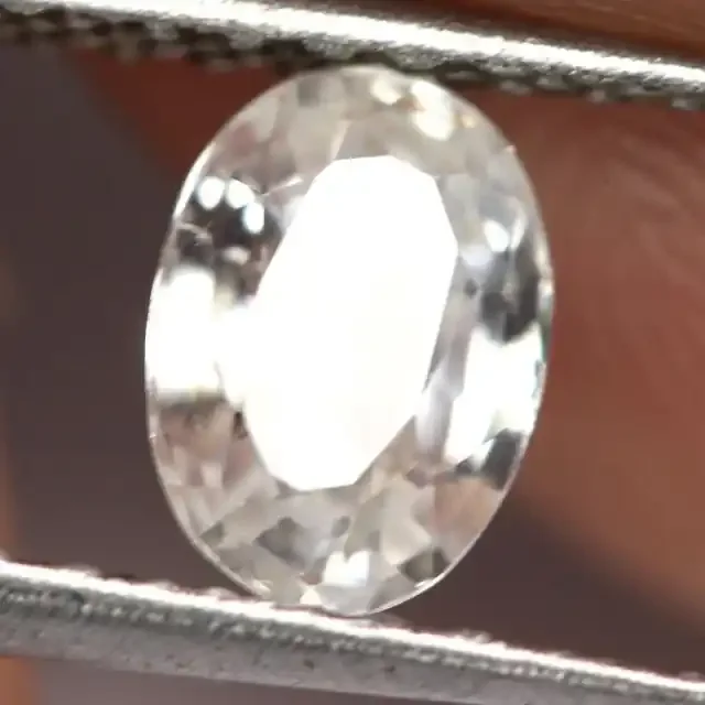 1.23cts White Cambodian Zircon (ST9165)