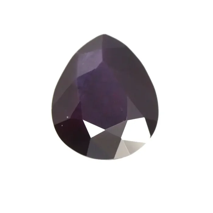 1.25cts Natural Songea Deep Purple Sapphire Pear Cut