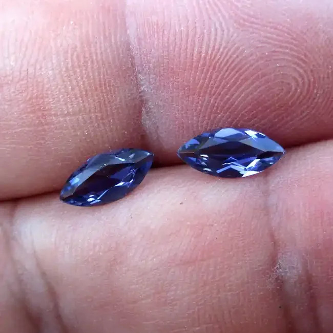 1.29cts Violetish/Blue Iolite Matching Marquise Cut
